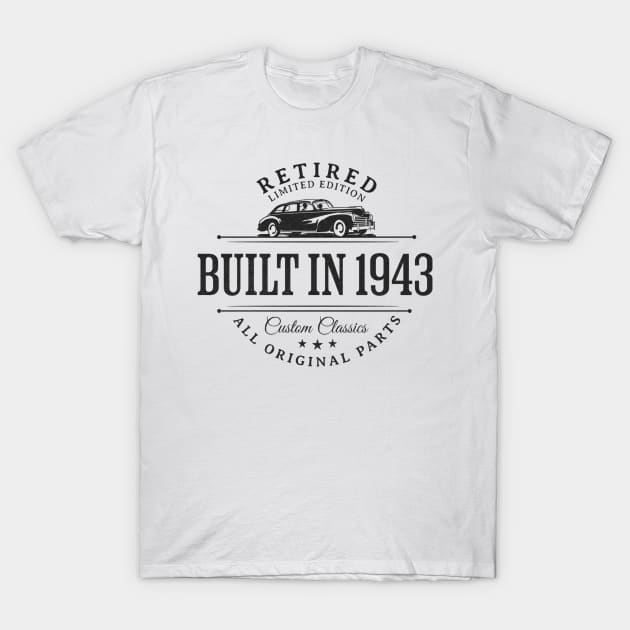 Built in 1943 Retired Limited Edition T-Shirt by Contentarama